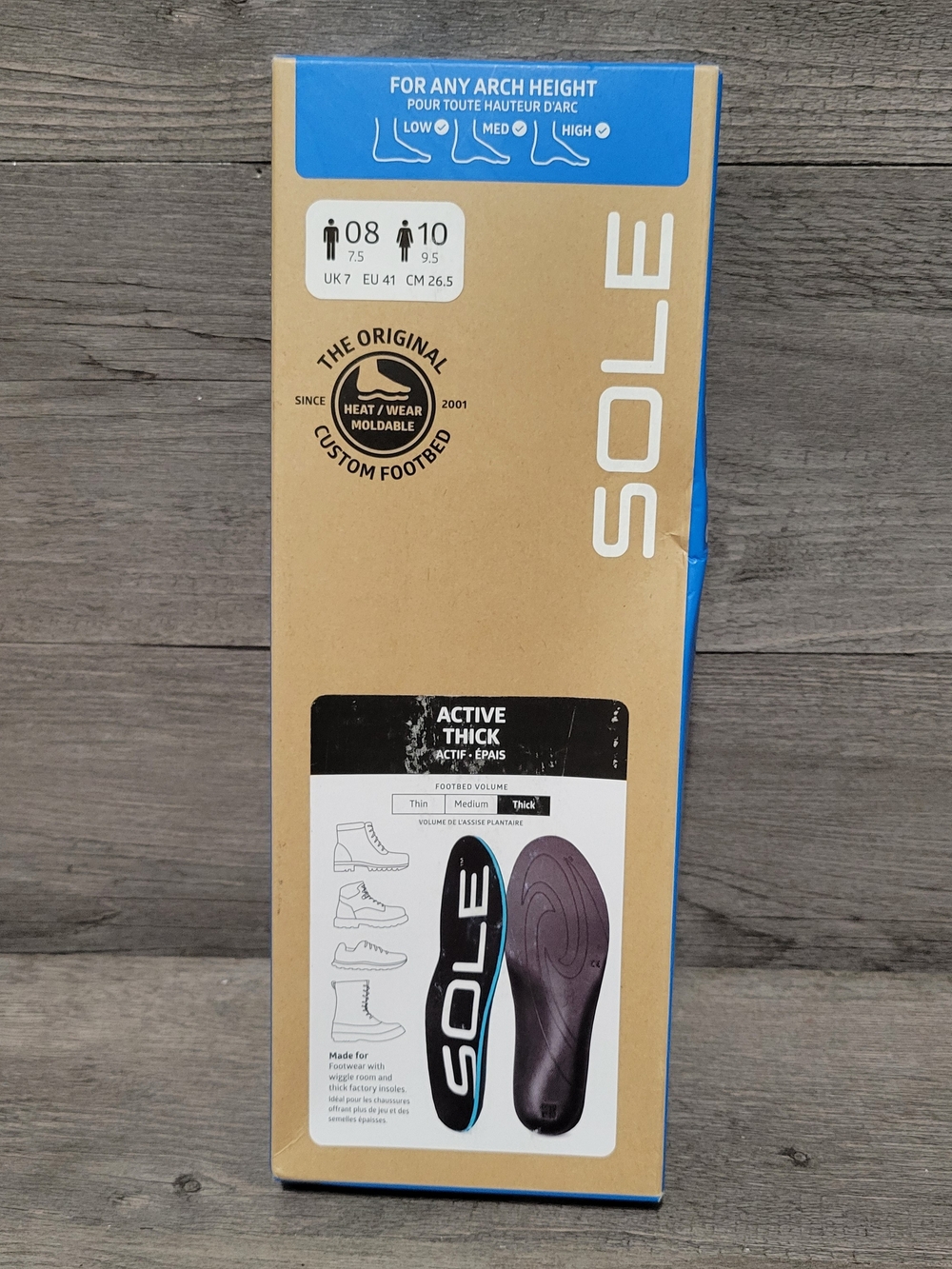 Active Thick Men's Insoles - Black